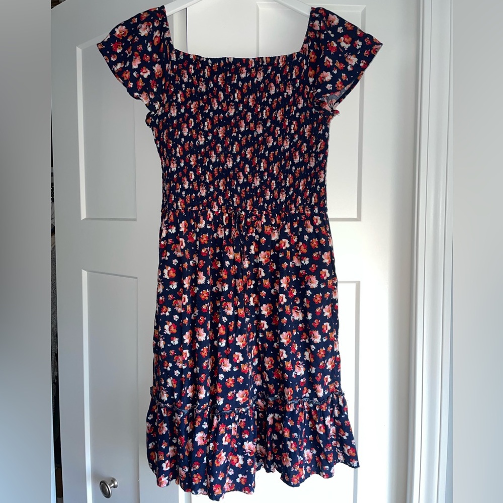 Floral off-the-shoulder sundress